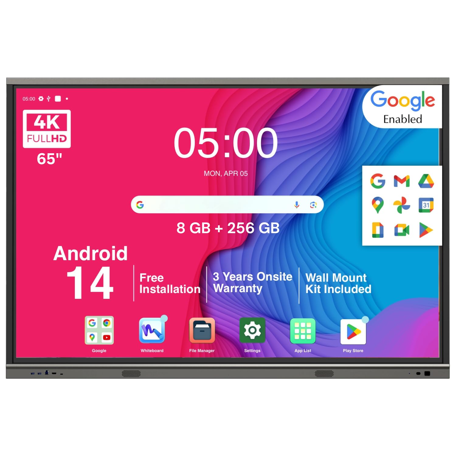 BIG VUE Pro 65 Inch Android 14 Smart Interactive Flat Panel (ADPM
